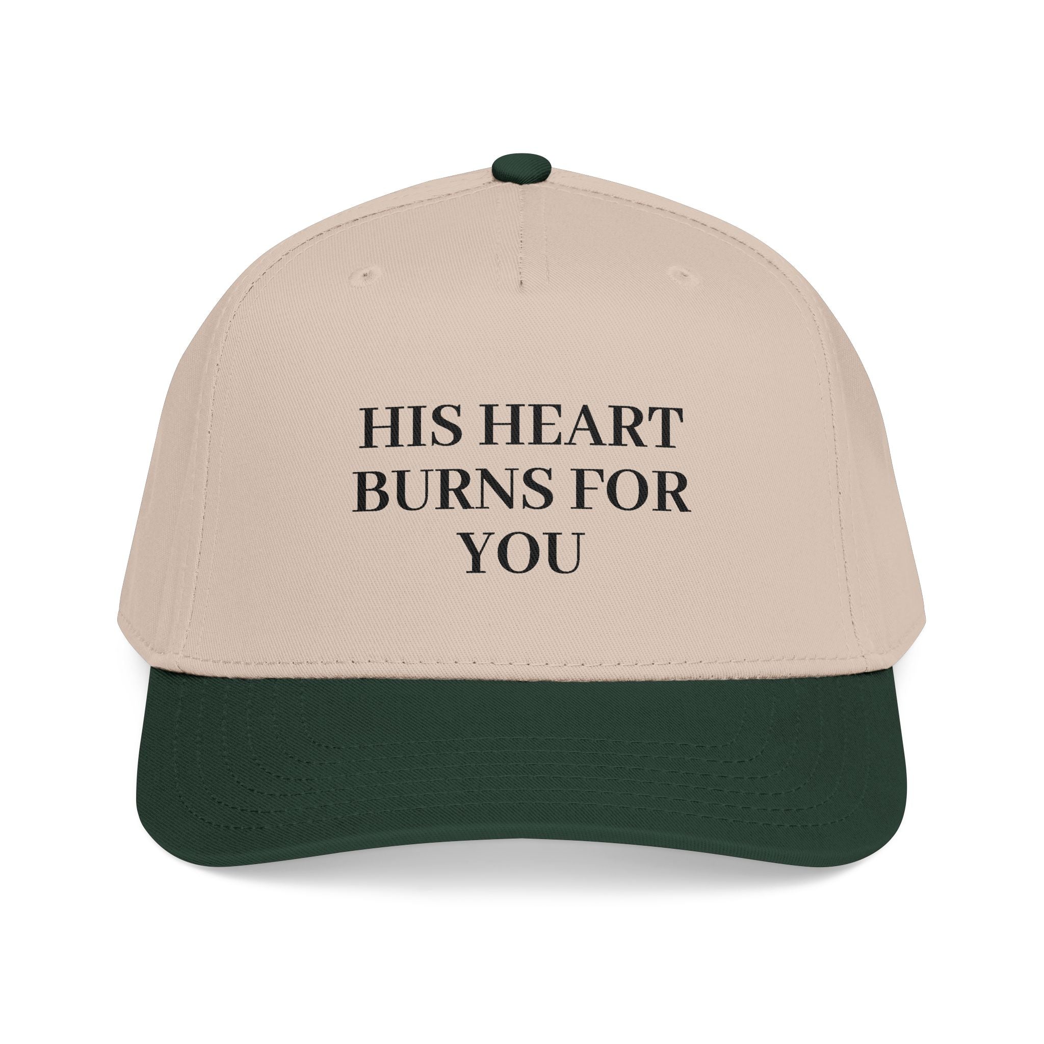 His Heart Burns For You - Mid Profile Baseball Cap