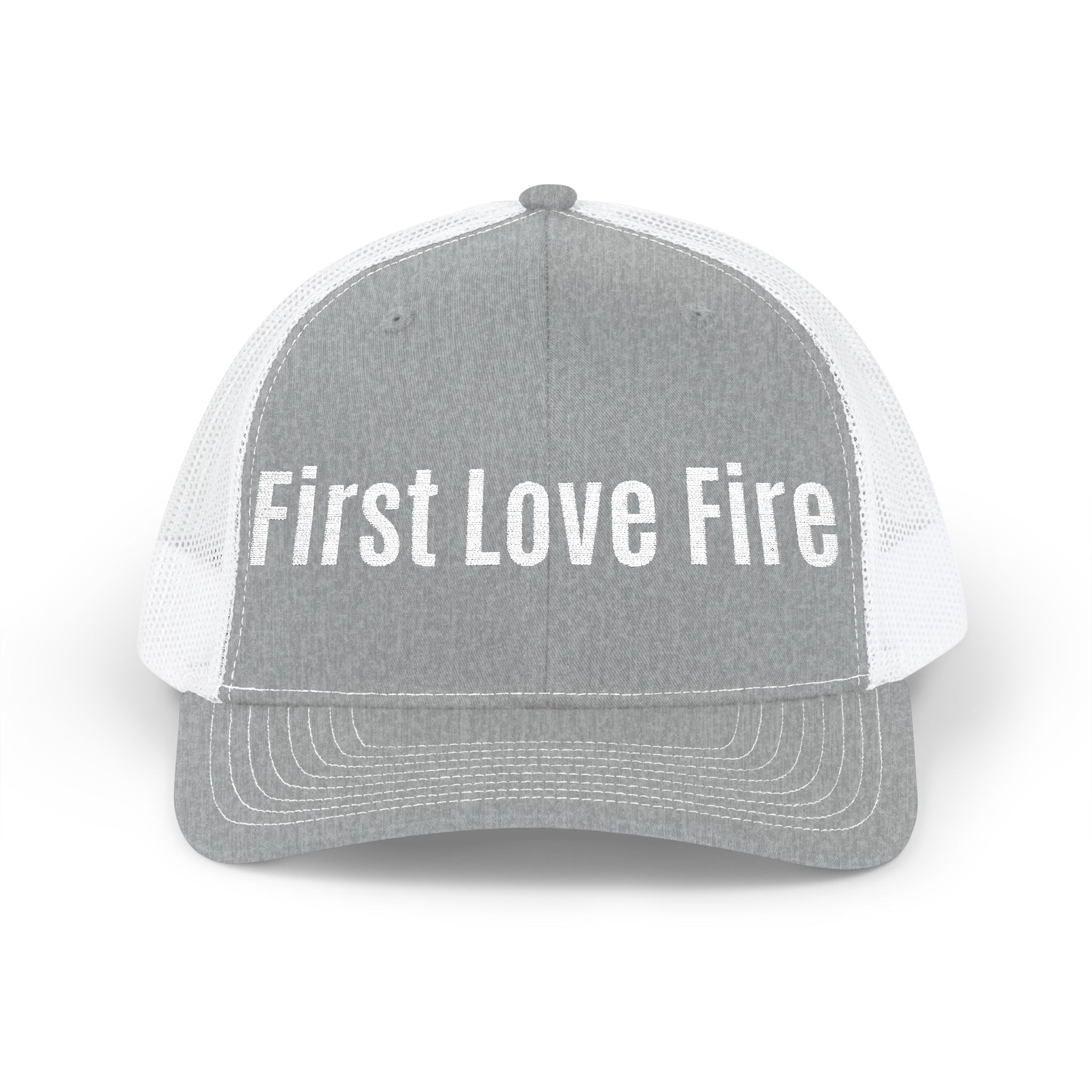First Love Fire Embroidered Trucker Hat