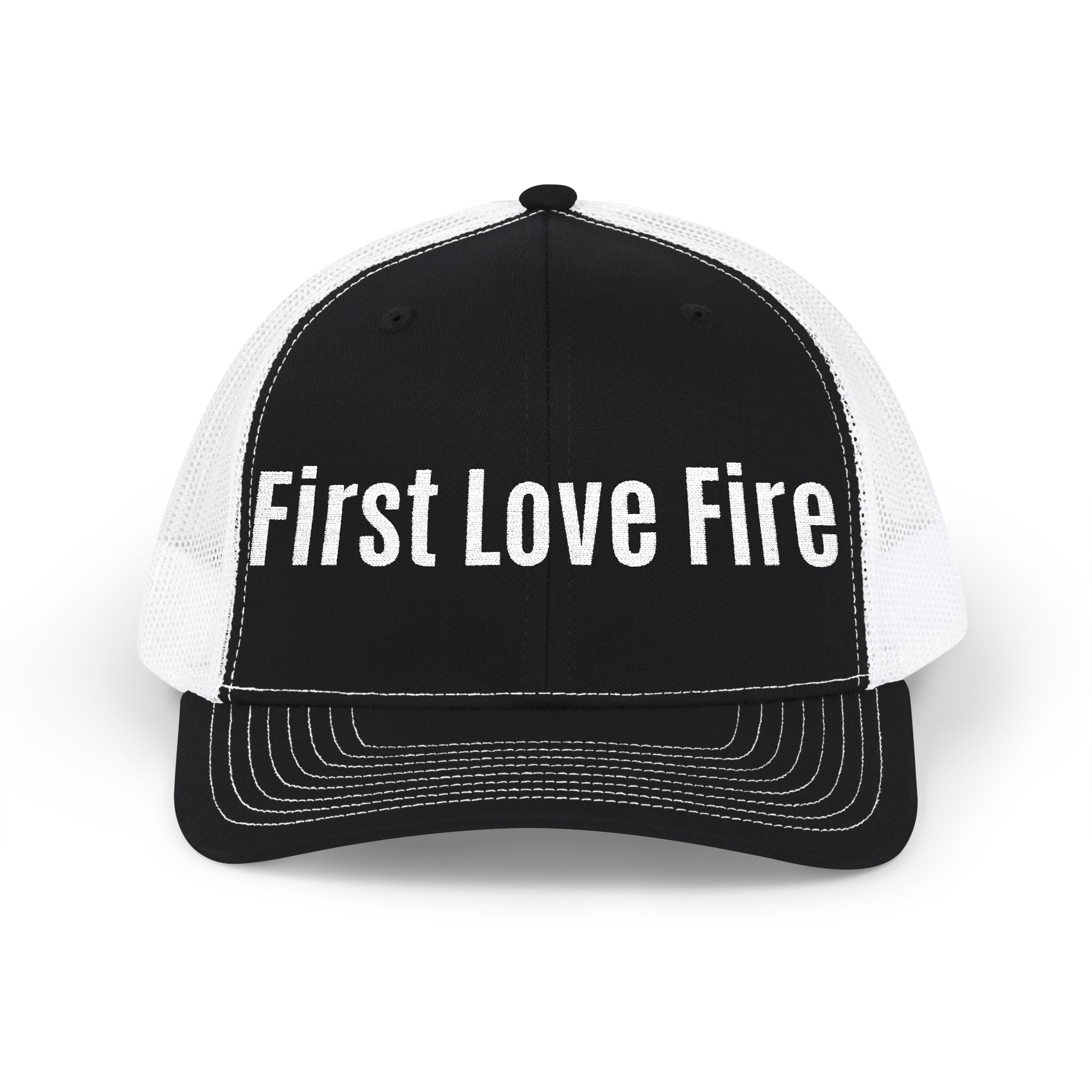 First Love Fire Embroidered Trucker Hat