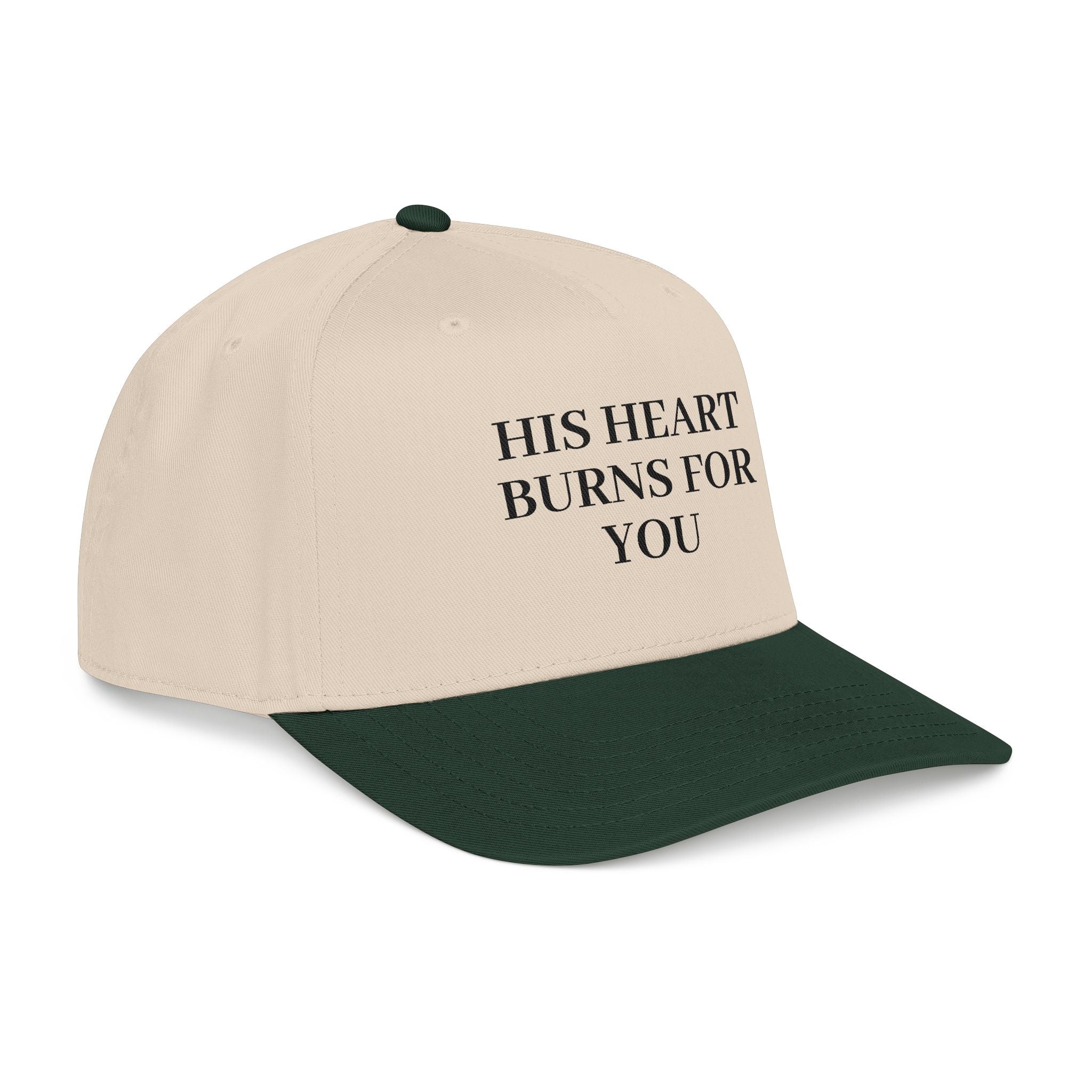 His Heart Burns For You - Mid Profile Baseball Cap
