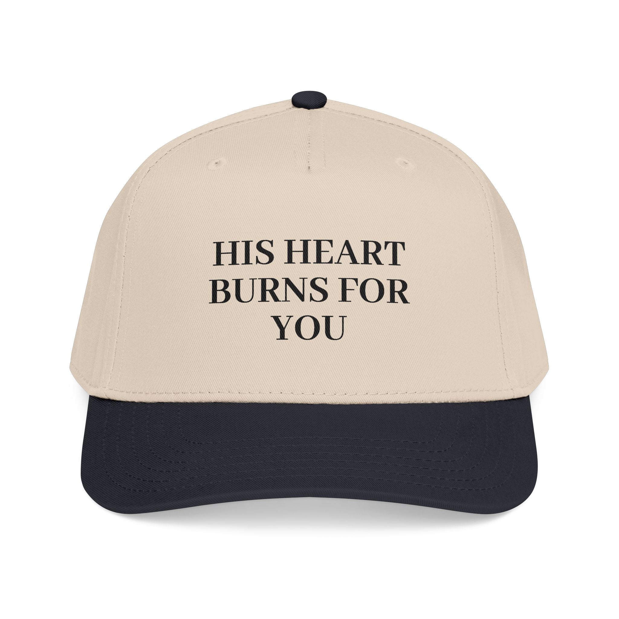 His Heart Burns For You - Mid Profile Baseball Cap