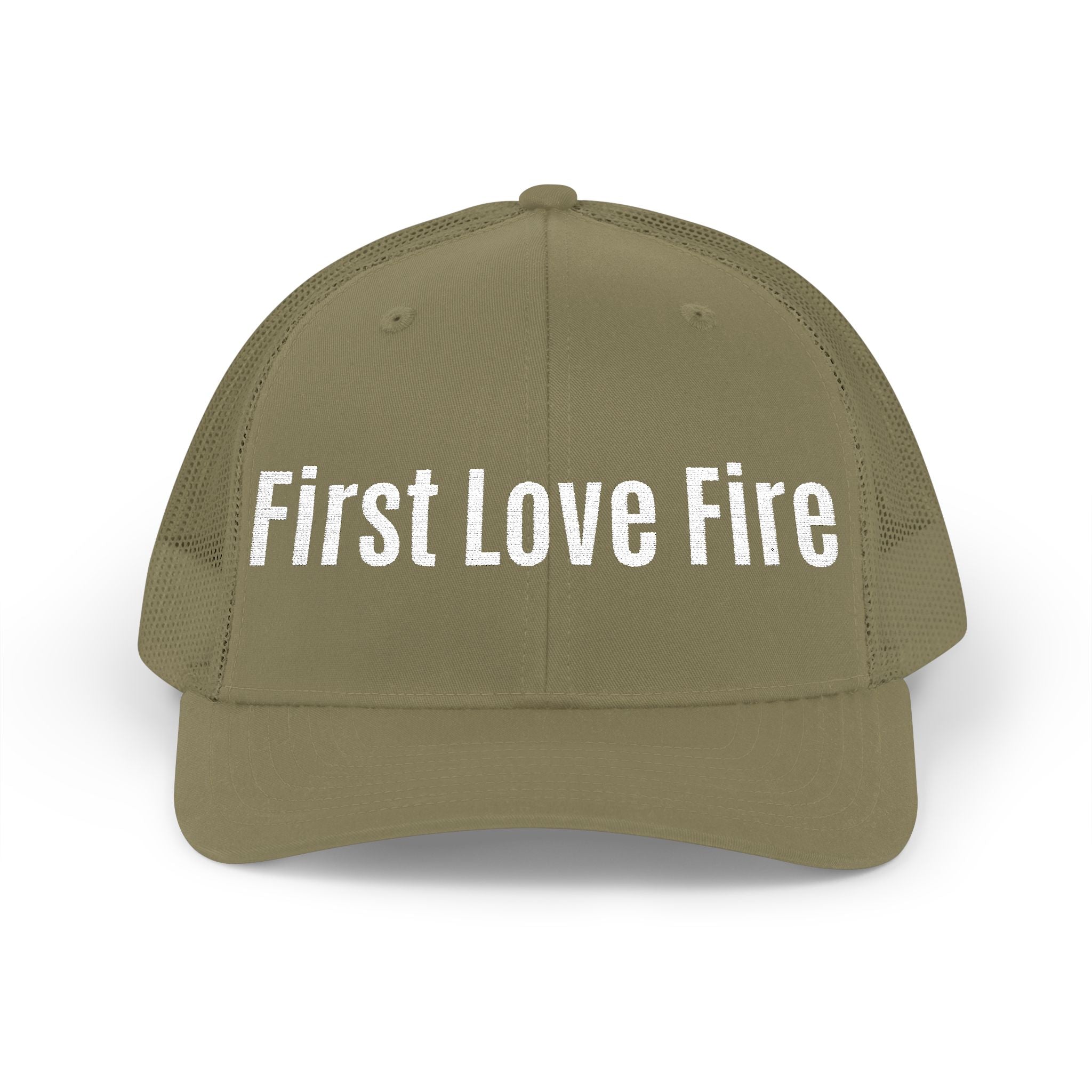 First Love Fire Embroidered Trucker Hat