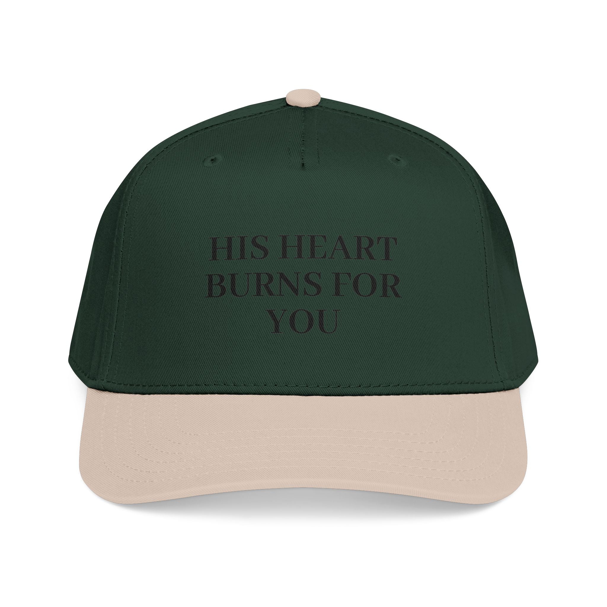 His Heart Burns For You - Mid Profile Baseball Cap
