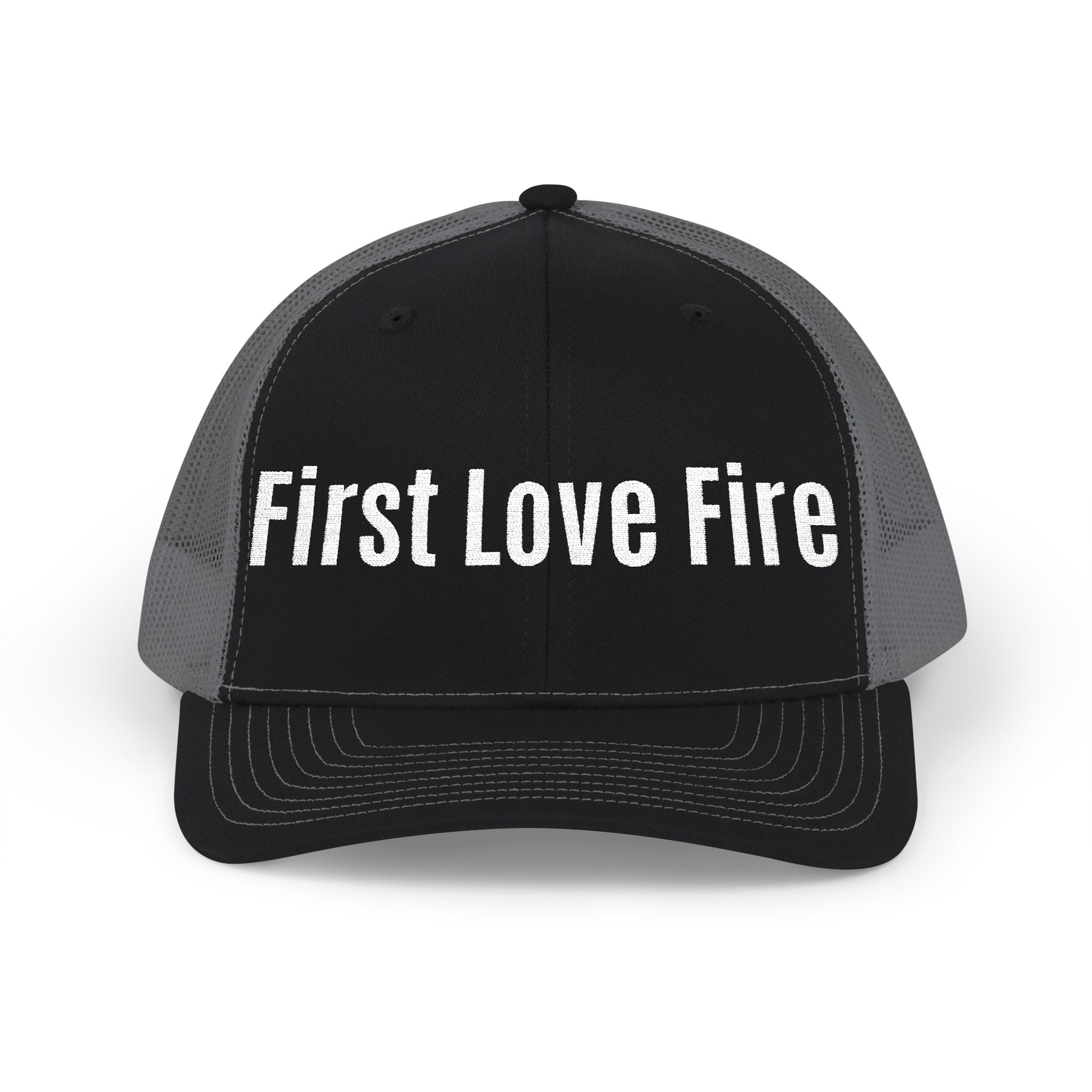 First Love Fire Embroidered Trucker Hat